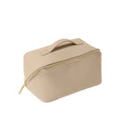 Katie Loxton Beige toiletry bag with a gold zipper