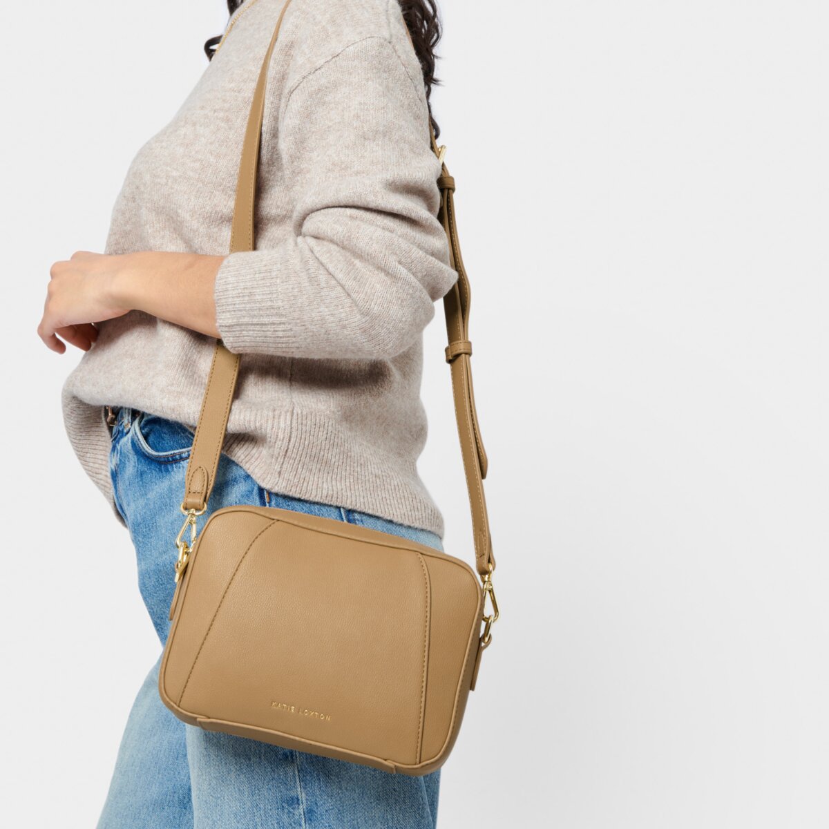 Katie Loxton Hana Crossbody Bag – Camel Colour - Vegan Leather