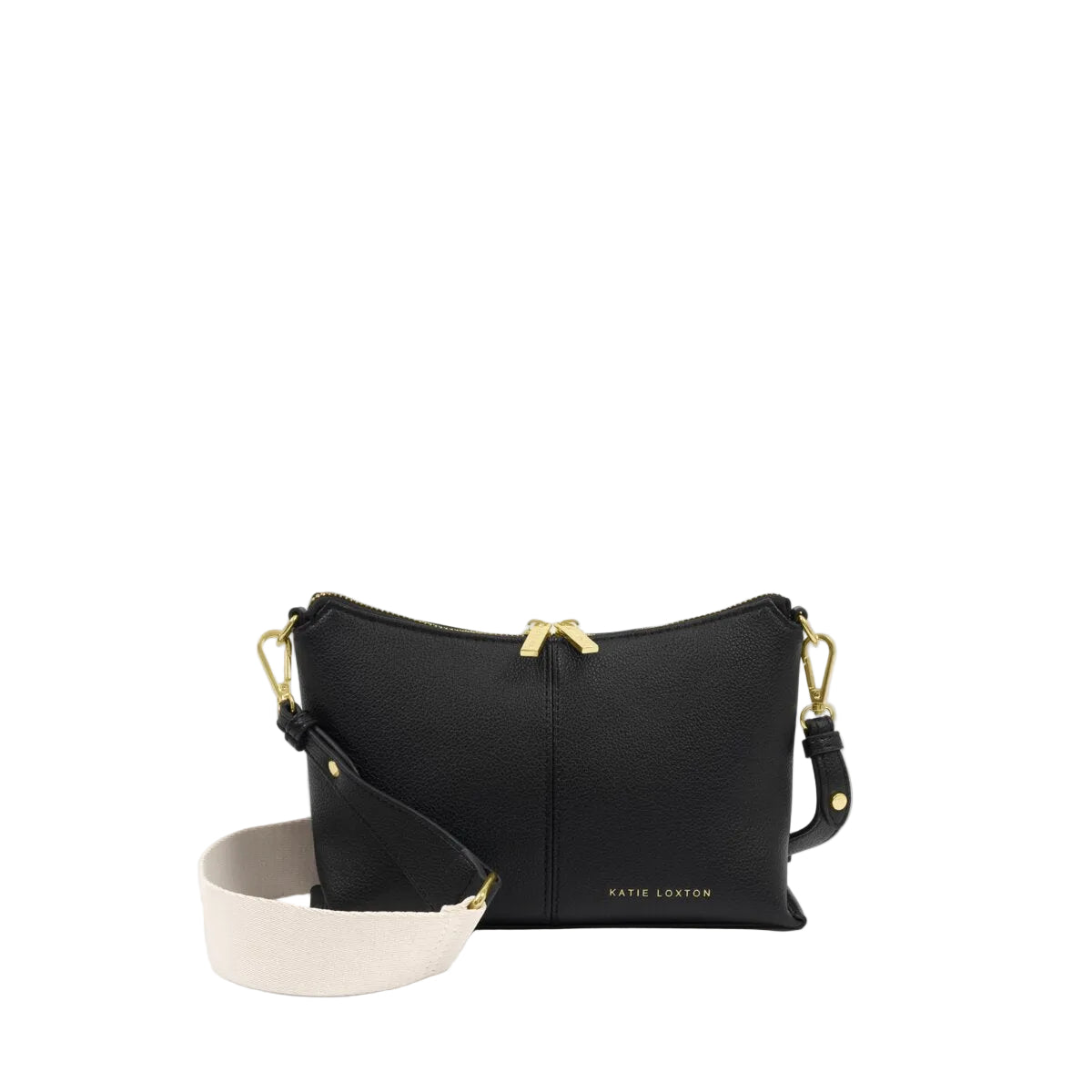 Katie Loxton Black Slouch Crossbody Bag