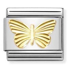 Nomination Italy 030149/45 Classic, steel, 18k gold Diamond-coated Butterfly