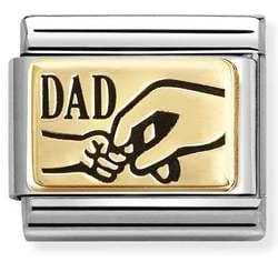 Nomination Italy 030166/37 Classic , steel, 18k gold Dad hand
