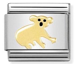Nomination Italy 030248/17 bonded yellow gold & Enamel Koala