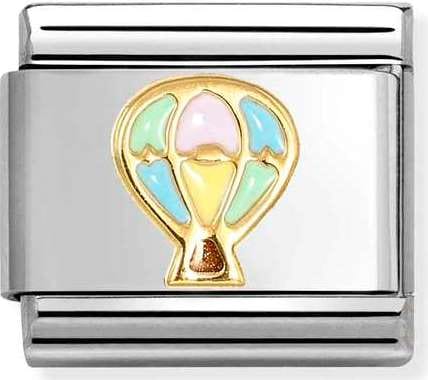 Nomination Italy 030285/66 Classic  steel, enamel, 18k gold Hot Air Balloon
