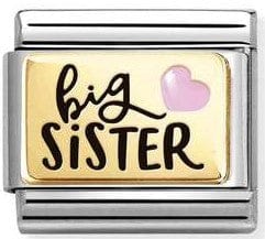 Nomination Italy 030289/05 Classic  steel, enamel, 18k gold Big Sister