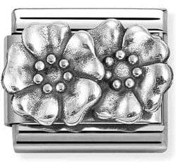 Nomination Italy 330101/73 Classic OXIDIZED ,S/.steel, 925 sterling silver Flowers