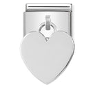 Nomination Italy 331801/02Classic Silver Charm Plate Heart