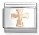 Nomination Italy 430104/56 Classic steel, 9k rose gold Cross