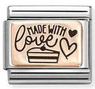 Nomination Italy 430111/24  Classic  steel, 9k rose gold Made with love