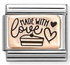 Nomination Italy 430111/24  Classic  steel, 9k rose gold Made with love