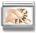 Nomination Italy 430202/37 Classic  steel, enamel , 9k rose gold FAMILY knot