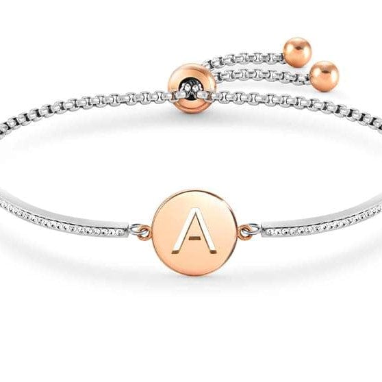 Nomination Italy Bracelet MILLELUCI bracelet S/steel,CZ, LETTER A 028007/001