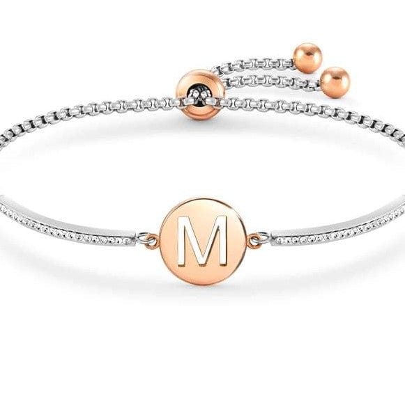 Nomination Italy Bracelet MILLELUCI bracelet S/steel,CZ, LETTER M 028007/013