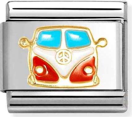 Nomination Italy Composable Gold 030285/67 Classic  steel, enamel, 18k gold Van