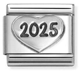 Nomination Italy Composable Silver 330101/77 Classic OXIDIZED SYMBOLS in st.steel and 925 sterling silver Heart 2025