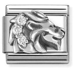 Nomination Italy Composable Silver 330326/05 Classic ZODIACO RELIEF, steel,CZ, 925 sterling silver Leo