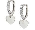 Nomination Italy Earrings 148604/001 CHIC&CHARM earrings,925 silver & CZ,RICH,Silver Heart