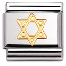 Nomination Italy Link 030105/05 Classic S/steel, bonded yellow gold The Star of David