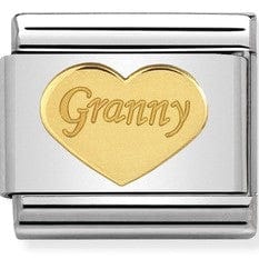 Nomination Italy Link 030162/39 Classic bonded yellow Gold GRANNY HEART