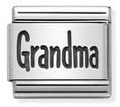 Nomination Italy Link 330102/44 Classic Silver Plate Oxidised GRANDMA