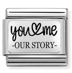 Nomination Italy Link 330111/31 Classic PLATES (IC) steel, 925 silver. You and Me story