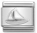 Nomination Italy Link 330202/47 Classic .S/Steel, enamel &silver Sail Boat