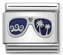 Nomination Italy Link 330202/48 Classic,S/steel,enamel,silver Blue Miami Sunglasses (America)