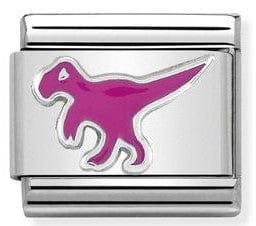 Nomination Italy Link 330204/21 Classic  S/steel,enamel & Sterling Silver Dinosaur