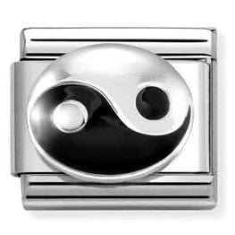 Nomination Italy link 330204/28 Classic SYMBOLS, steel, enamel, 925 sterling silver Tao