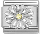 Nomination Italy Link 330311/13 Classic  symbols S/Steel,silver 925,CZ. Daisy