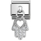 Nomination Italy Link 331800/20 Classic CHARMS S/steel,silver 925 Hand of Fatima