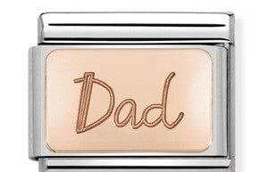 Nomination Italy Rose Gold Gold Dad charm