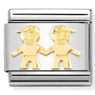 Nomination Italy Links 030162/68 Classic, St. steel,18k gold Brothers