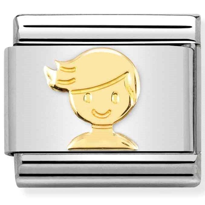 Nomination Italy Links 030162/72 Classic, St. steel, 18k gold Boy
