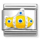 Nomination Italy Links 330204/29 Classic st. steel, enamel, Silver 925 Submarine
