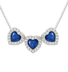 Nomination Italy Necklace ALLMYLOVE necklace 925 silver,CZ, BLUE 240303/012