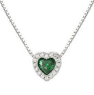Nomination Italy Necklace ALLMYLOVE necklace , 925 silver, CZ, GREEN 240302/014