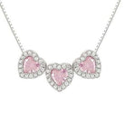 Nomination Italy Necklace ALLMYLOVE necklace, 925 silver,CZ  PINK 240303/002