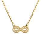 Nomination Italy necklace SOFFIO D'AMORE necklace in steel with fin. YELLOW GOLD and cubic zirconia Infinite