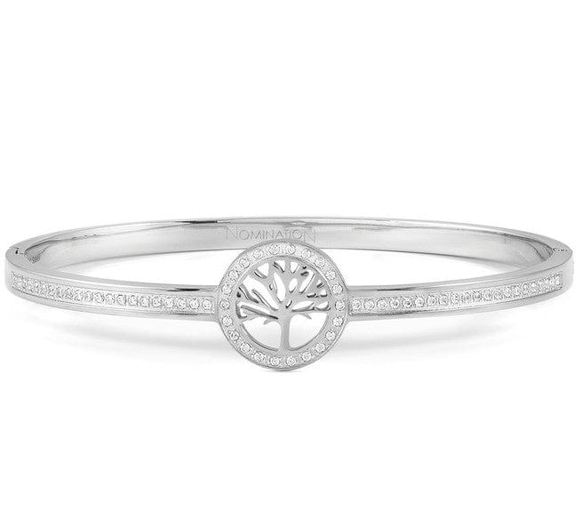 Nomination Italy PRETTY BANGLES bracelet, steel, cz SYMBOLS SIZE LARGE Tree of Life