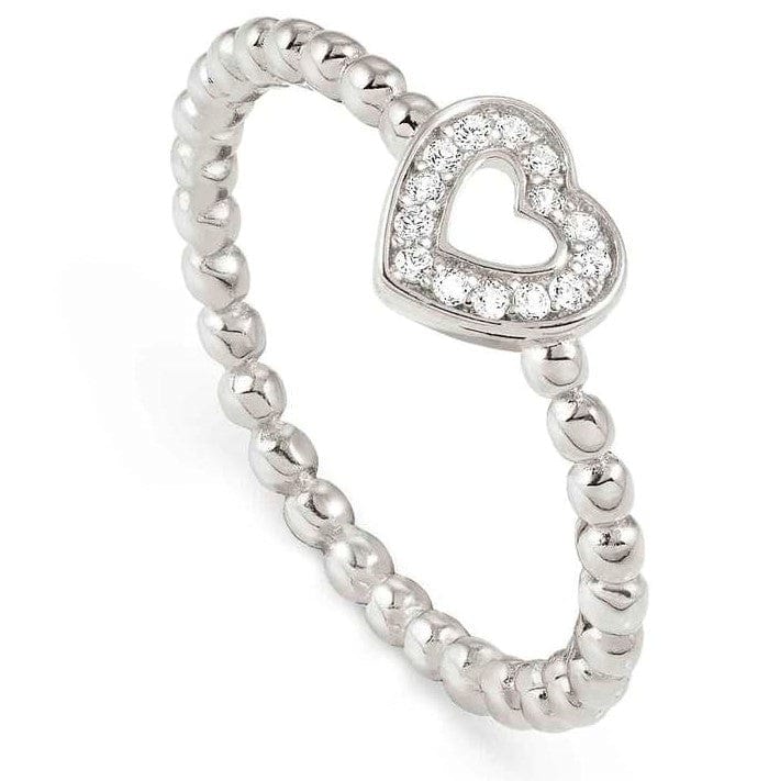Nomination Italy ring LOVECLOUD ring in 925 sterling silver and cz Silver Heart Size 11