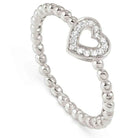 Nomination Italy ring LOVECLOUD ring in 925 sterling silver and cz Silver Heart Size 15