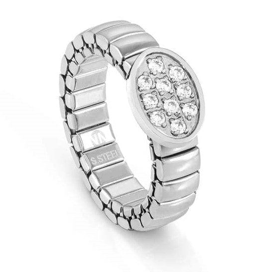 Nomination Italy XTE XSMALL ring ed. LIFE, steel, CZ, Oval