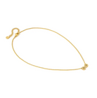 Gold coloured infinity necklace on a white background. From Nomination Italy soffio A'more collection.