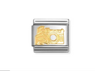 Nomination Italy Composable Gold 030108/17 Classic S/Steel,bonded yellow gold Camera with Hand