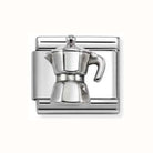 Nomination Italy stainless steel and sterling silver composable coffee pot charm