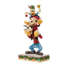 Decorative figurine of a character with a festive outfit on a white background