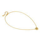 Gold coloured nomination Italy tree of life necklace  on a white background
