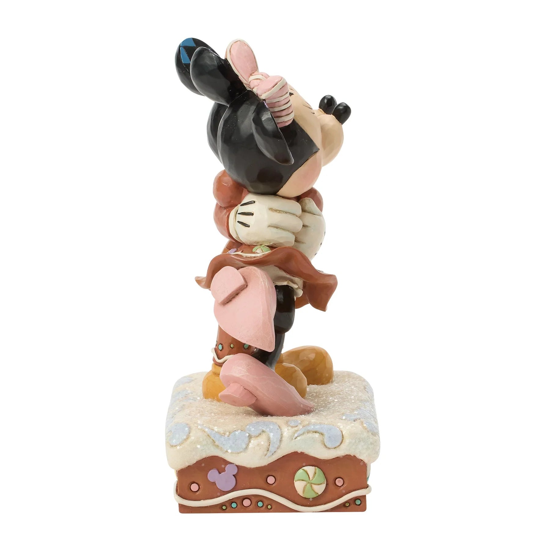 Animated mickey & Minnie Mouse character figurine on a white background