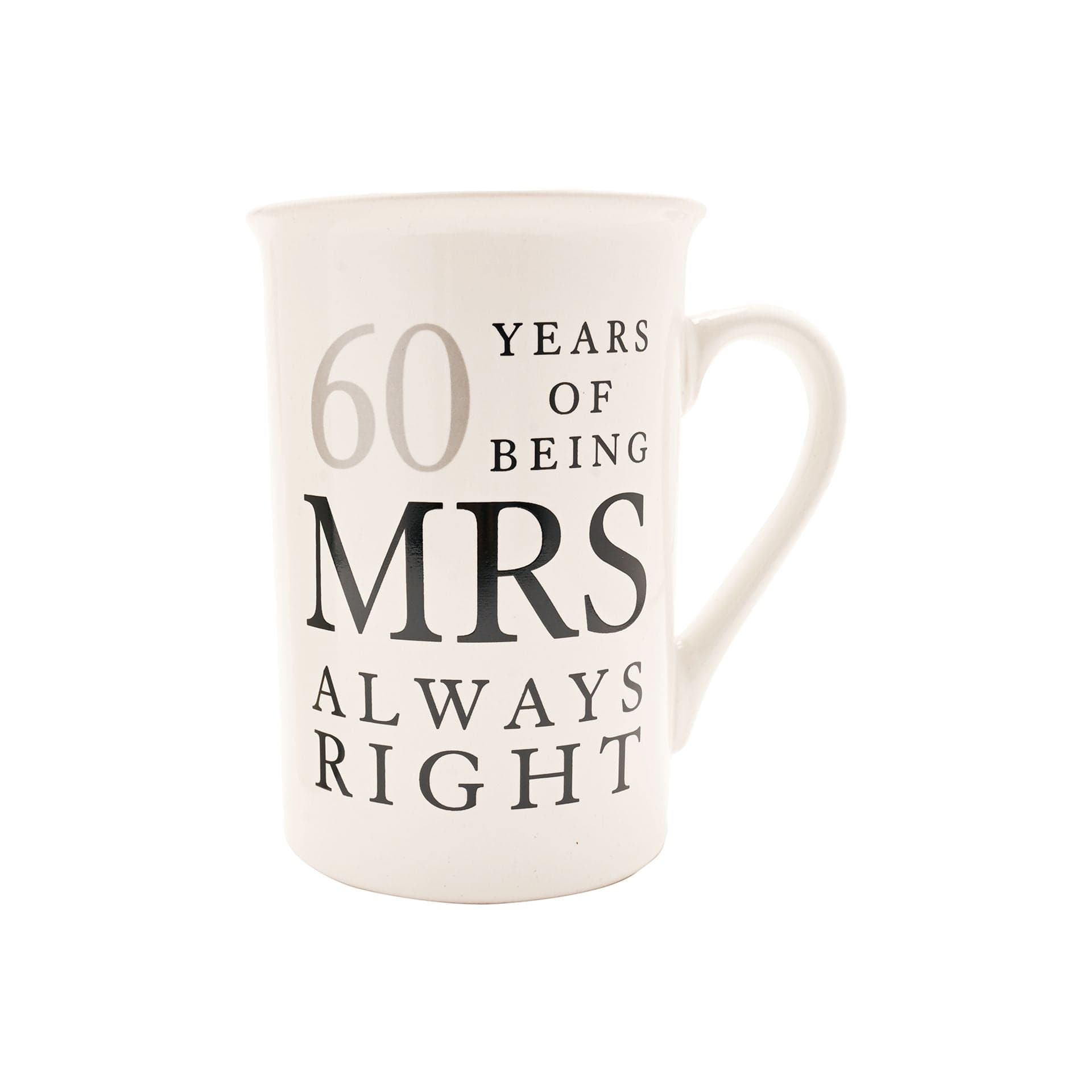 Widdop Mug Amore 60th Anniversary Mug Set - Mr Right Mrs Always Right