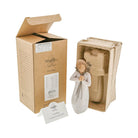 Willow Tree friendship figurine with presentation packaging beside in a white background